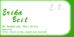 erika beil business card